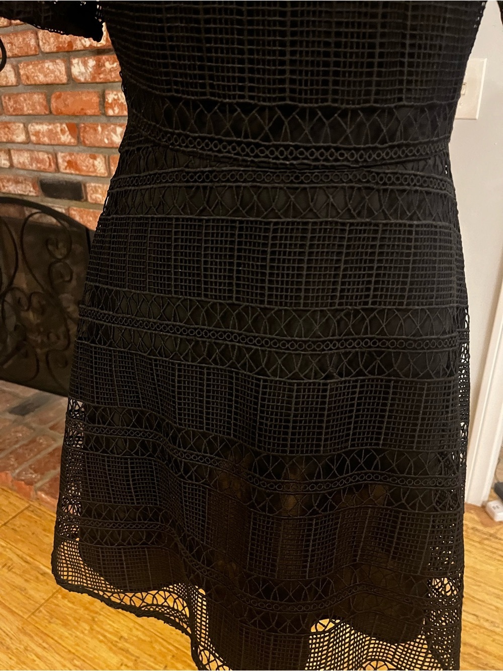 Tularosa $238 PTP 18 Eden Lace Dress in Black - Picture 5 of 8